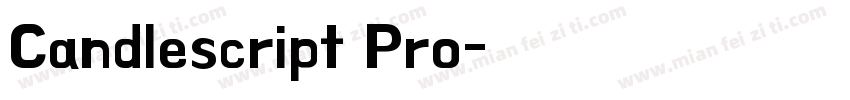 Candlescript Pro字体转换